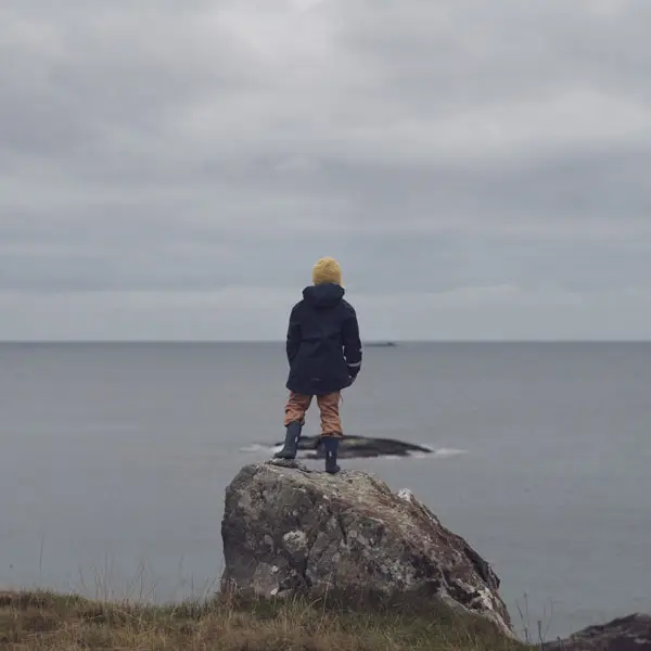 Barn på Norsk strand